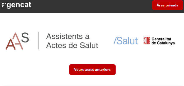 Plataforma de gestión de actos Gencat